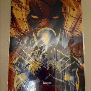 Marvel Studios Wolverine Poster - Yellow & Blue